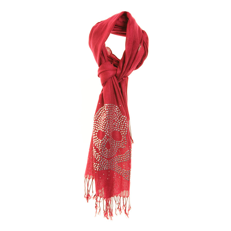 Studded Skull Scarf - Scattee