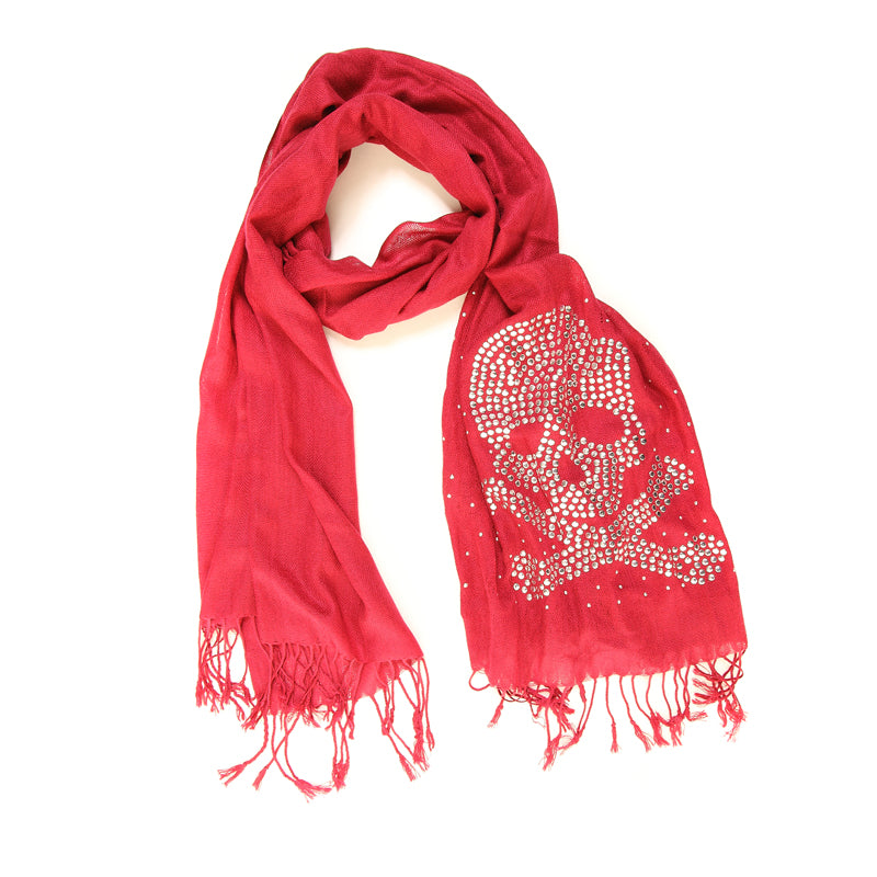 Studded Skull Scarf - Scattee