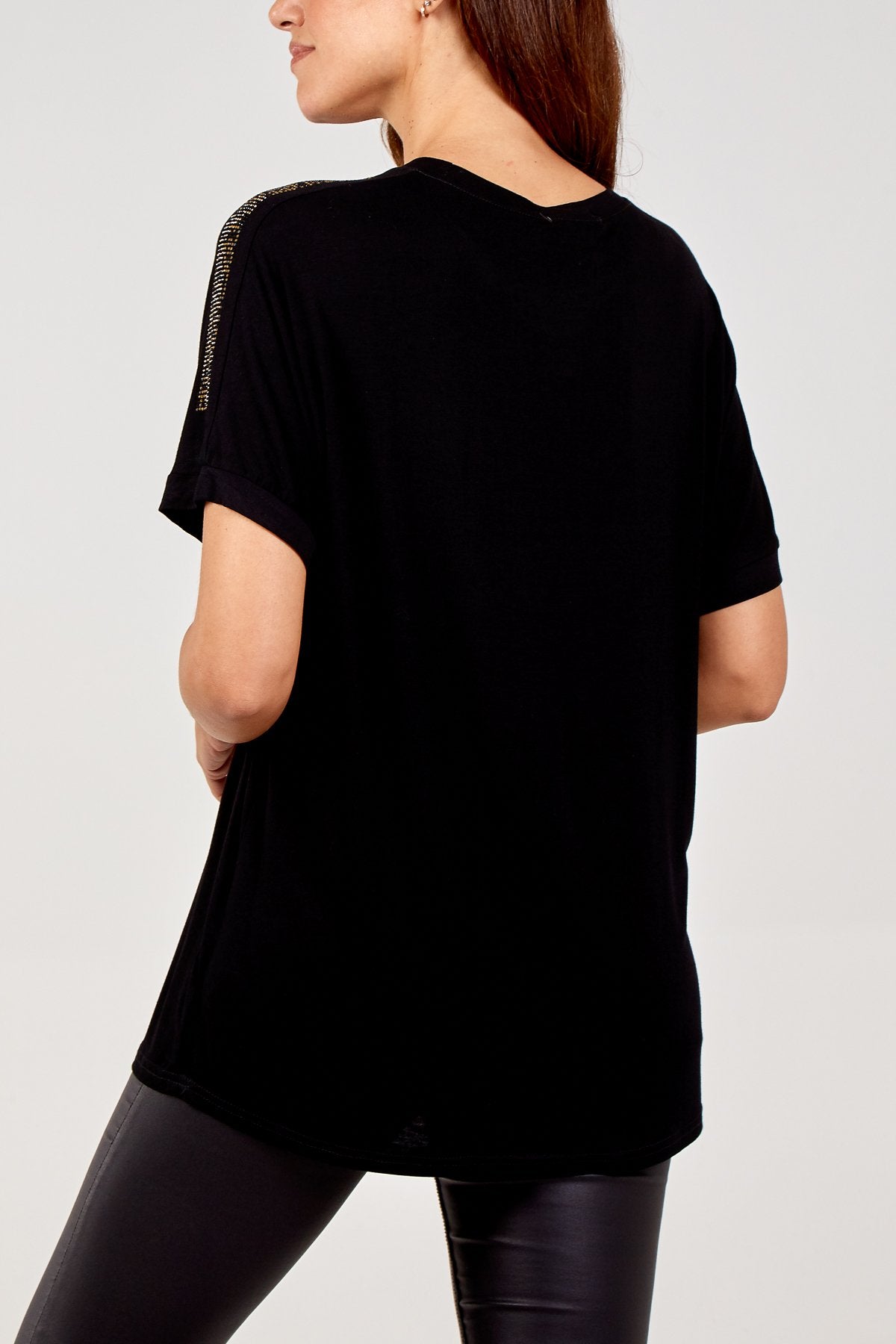 Love Diamante Embellished Top