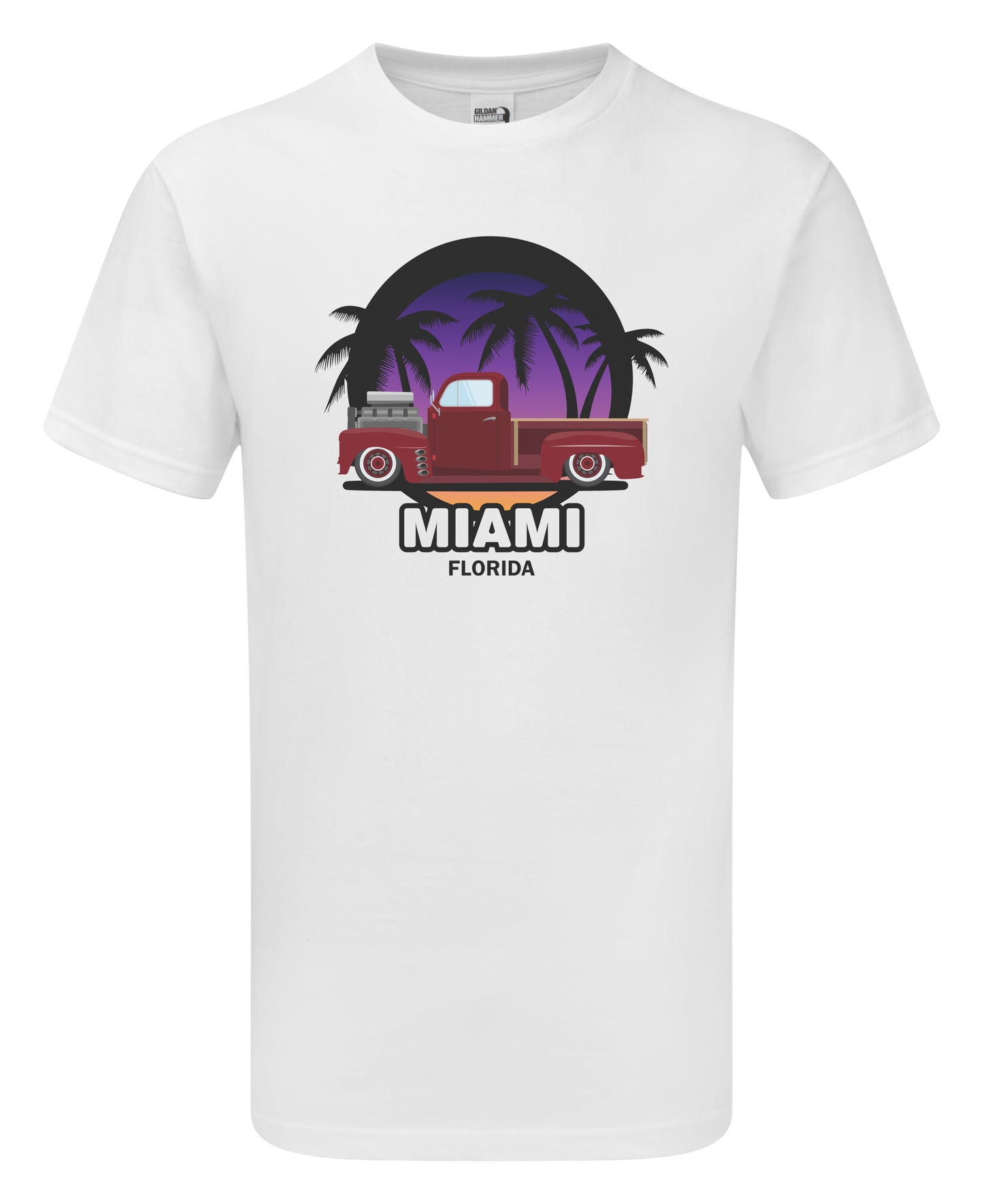 Miami Florida Hot Rod T-Shirt
