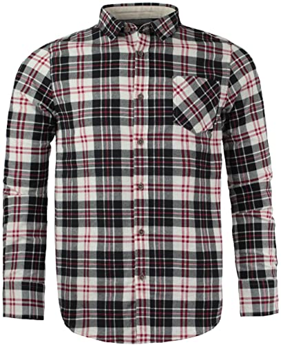 Ernst Long Sleeve Check Shirt Red and Blacki