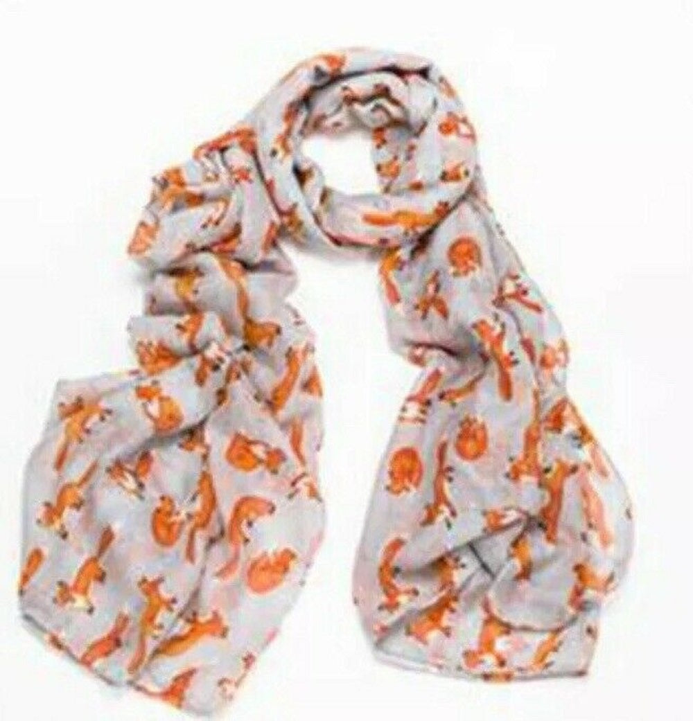 Jumping Foxes lightweight Scarf - Scattee