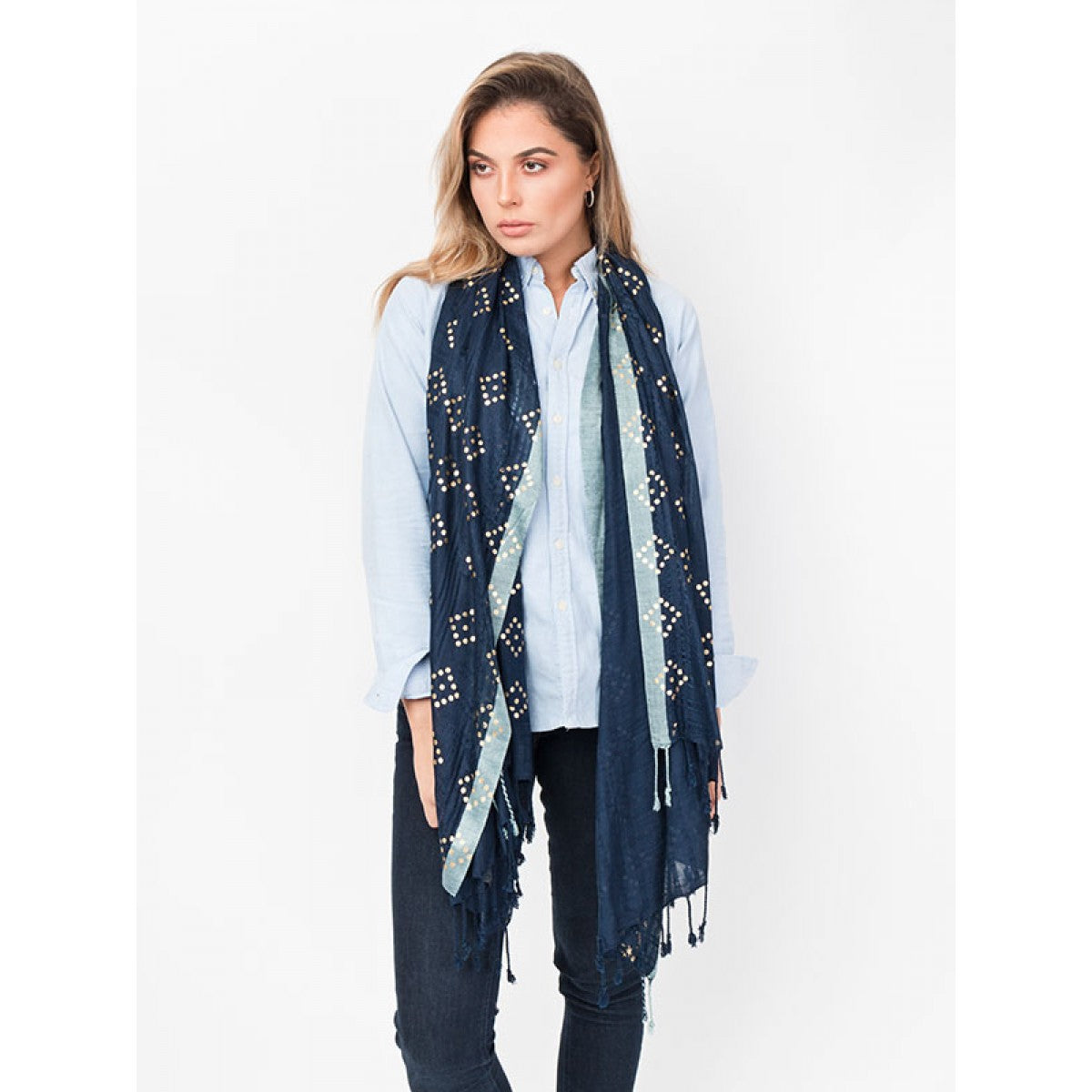 Diamante Diamond Print Jada Scarf