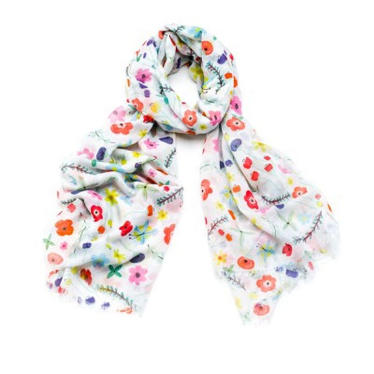 Lightweight Blossom Floral Scarf