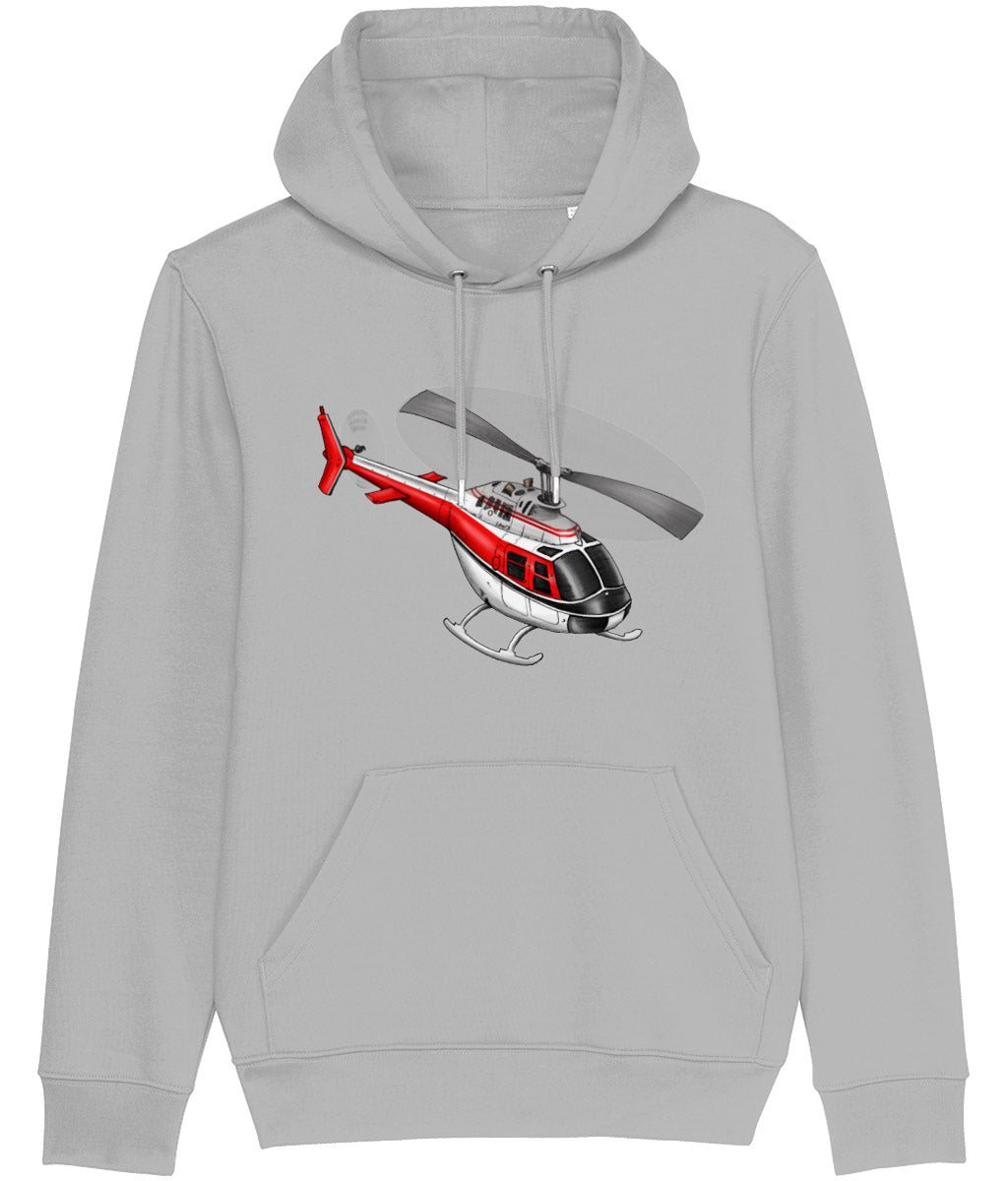 Bell Jet Ranger Helicopter Hoodie