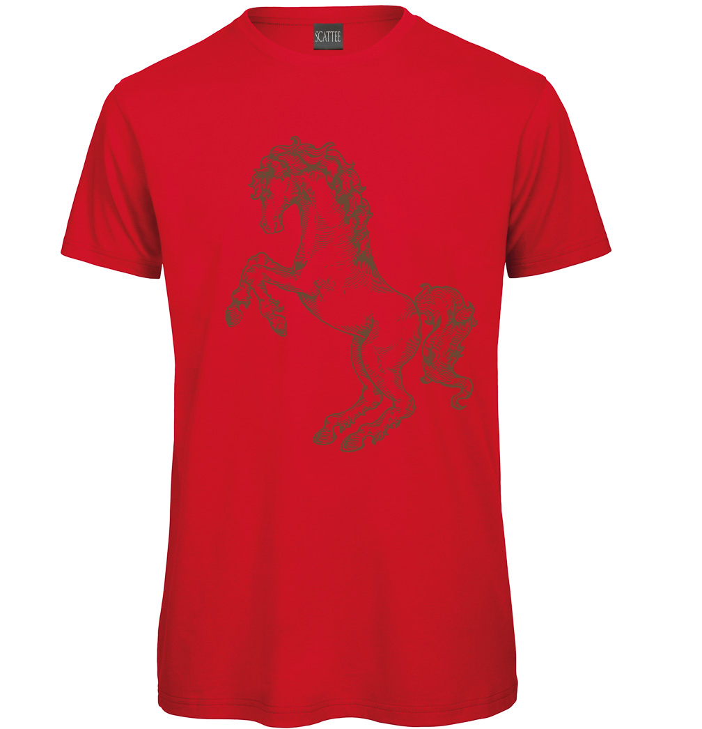 Gothic Horse Hand drawn T-Shirt - Scattee