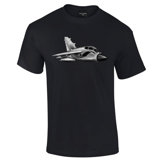 Tornado Top Gun Fighter Jet In Flight Hand drawn T-Shirt