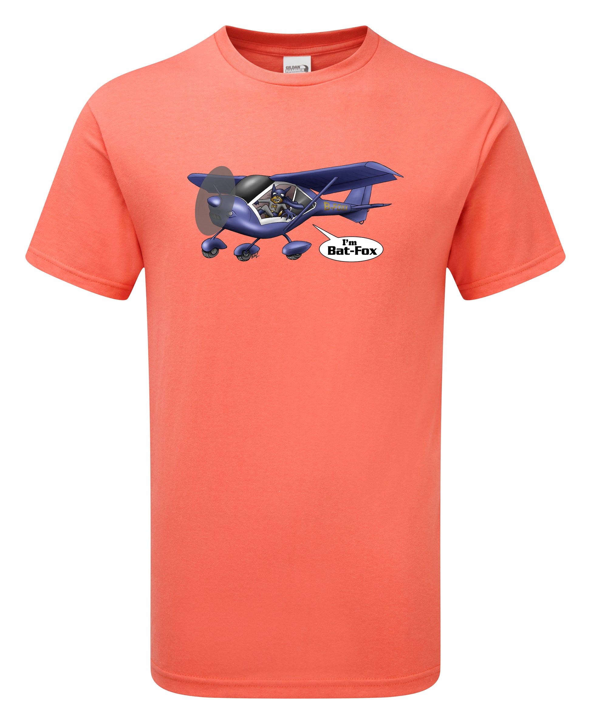 FoxBat Art Cartoon T-Shirt - Scattee