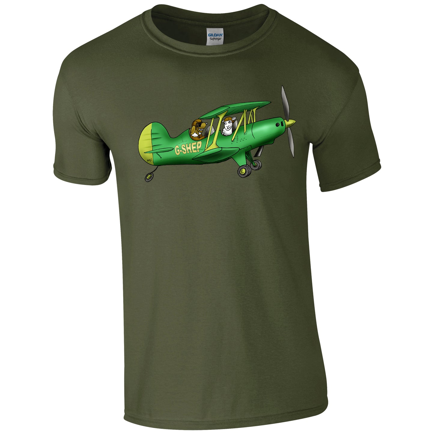 Crop Duster Agricultural Cartoon T-Shirt