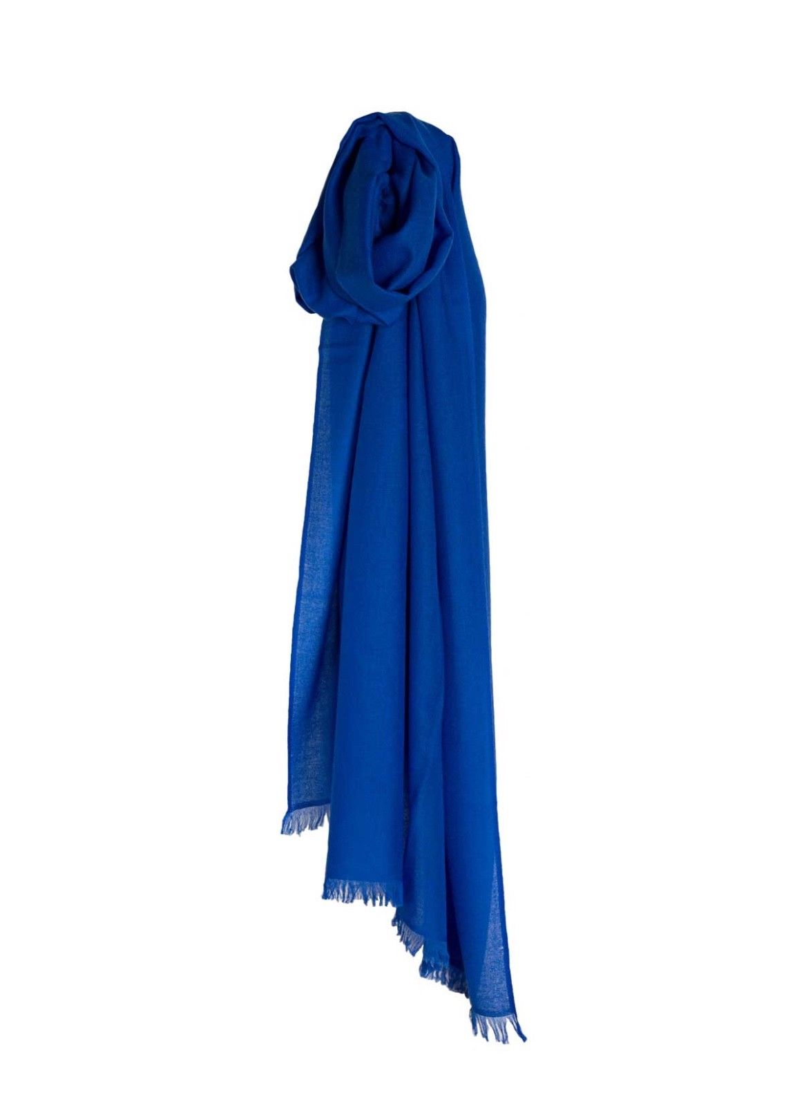 Luxury Highland Cashmere Lapis Blue Thistledown Cashmere Stole