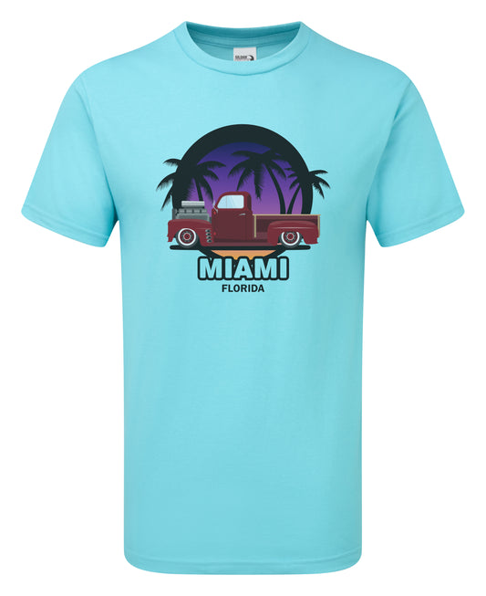 Miami Florida Hot Rod T-Shirt