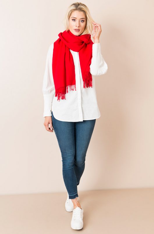 Ollie Scarf eye-catching Red