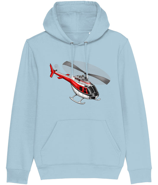 Bell Jet Ranger Helicopter Hoodie