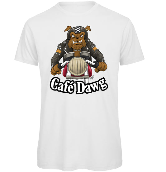 Cafe Dawg Biker T-Shirt - Scattee