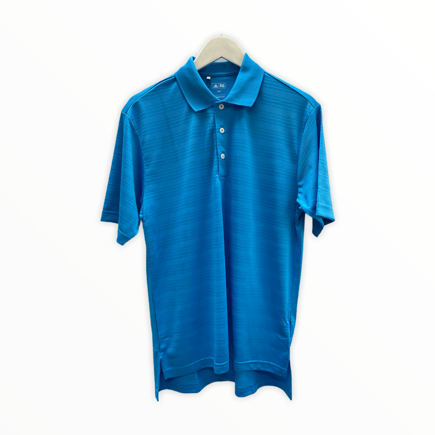 Adidas Golf Soft Touch Textured Polo Blue