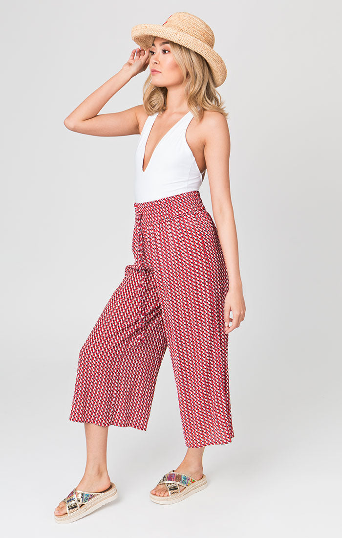 Summer Goya Culottes Red