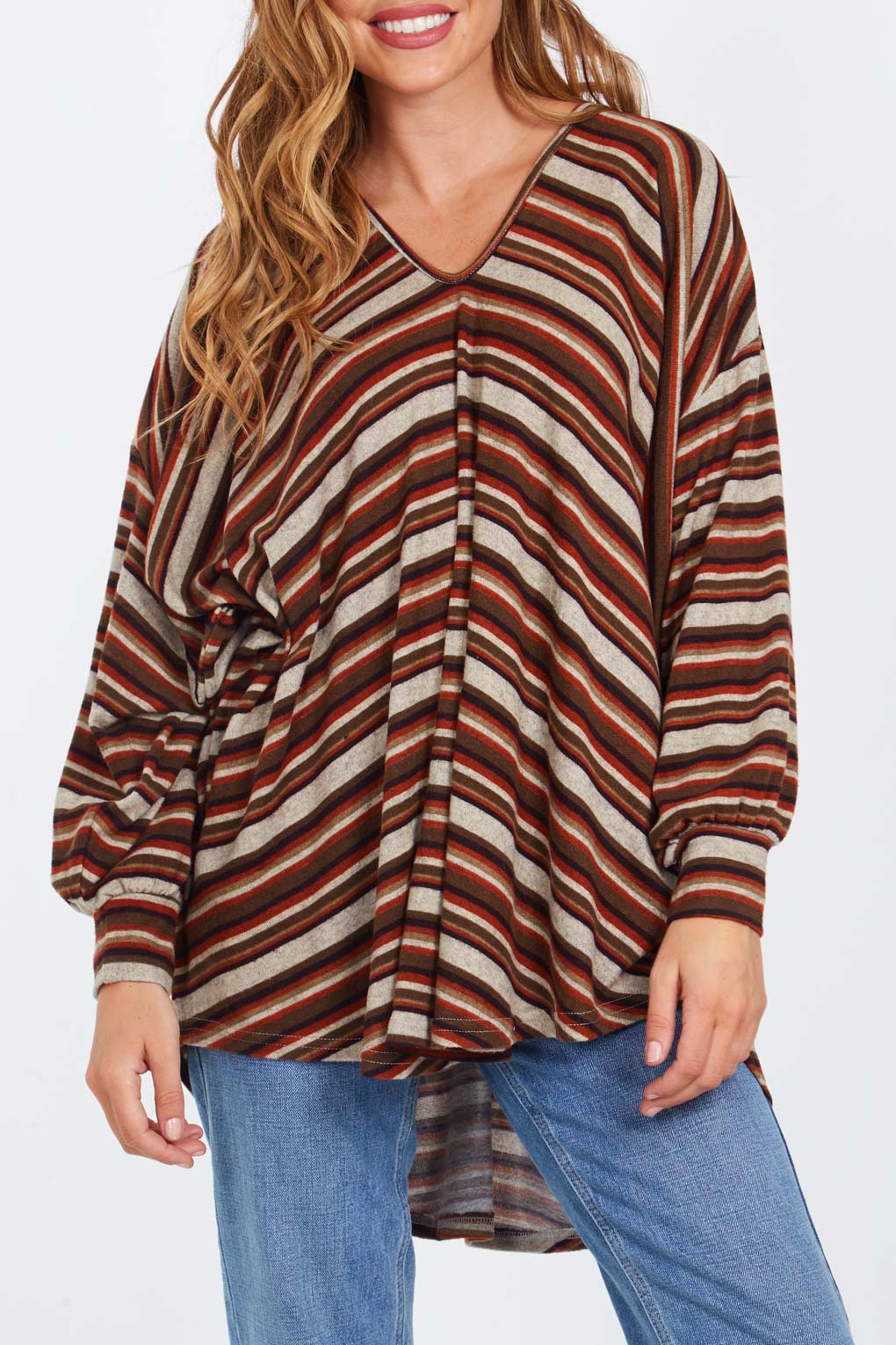 Autumnal Oversize Tunic Top