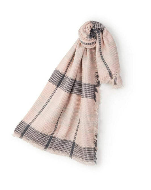 Snug Georgie Scarf Blush and Blue