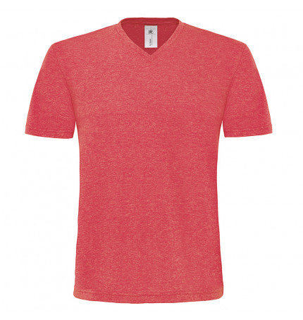 Men's V-Neck T-Shirt Deluxe Red